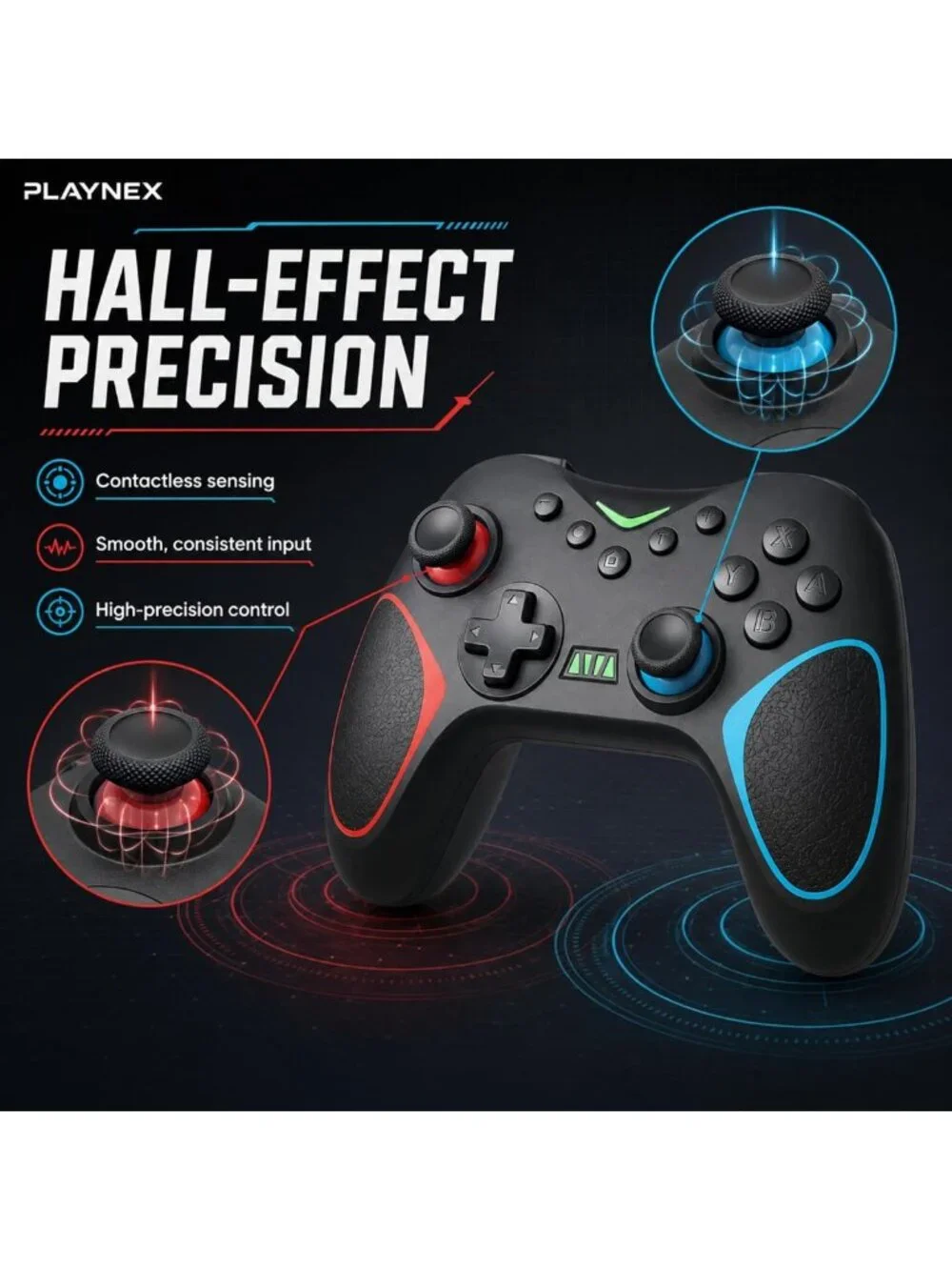 2 Pack Wireless Game Controllers for Nintendo Switch & PC - Enhanced Gaming